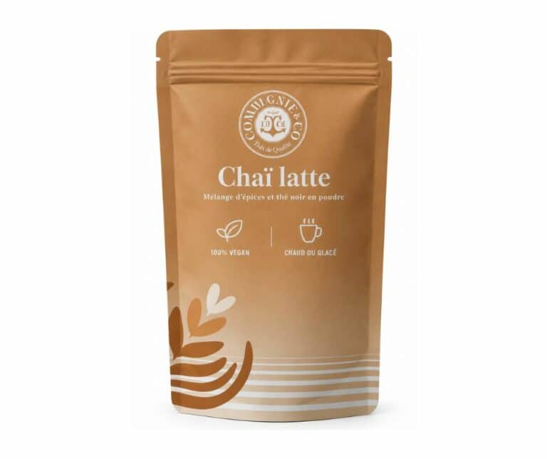 Chaï latte en poudre aux épices, cannelle et gingembre, Le Grenier du Torréfacteur