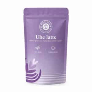 Ube latte en poudre d'igname violette, boisson mauve crémeuse, Le Grenier du Torréfacteur